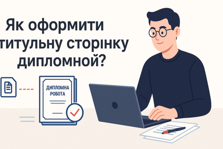 Оформлення титульного аркуша дипломної роботи