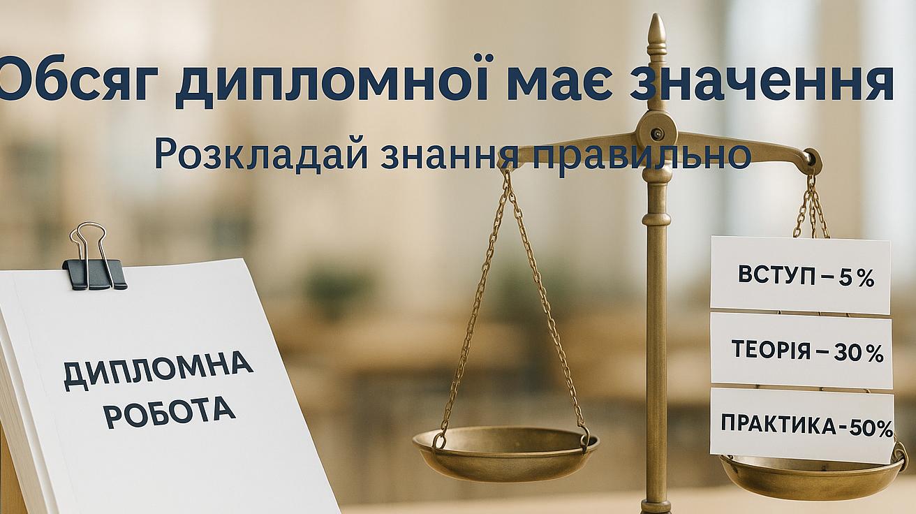 Скільки сторінок має бути в дипломній роботі — ваги з дипломом і розподілом розділів
