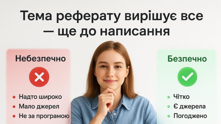 Как правильно выбрать тему для реферата, чтобы избежать проблем при защите