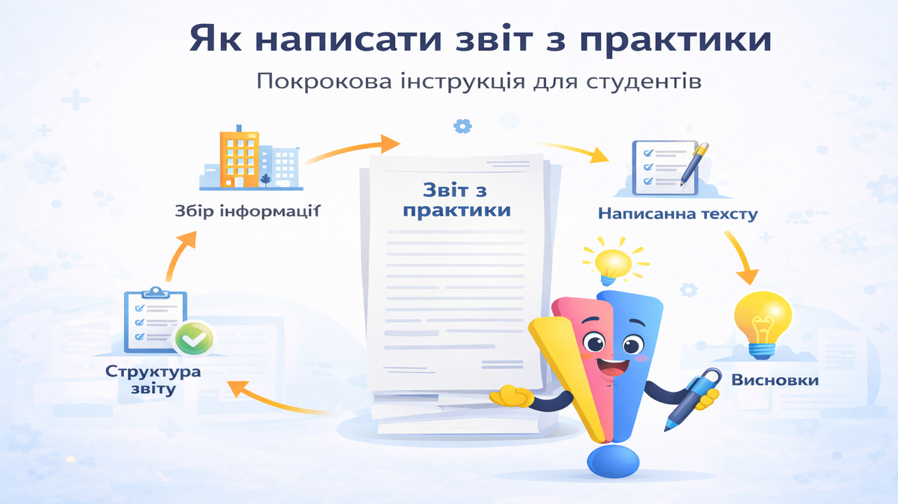 Як написати звіт з практики — покрокова інструкція для студентів: збір інформації, структура звіту, написання тексту та висновки